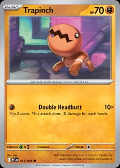 Phantasmal Flames Trapinch #51 card