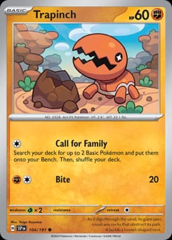Surging Sparks Trapinch #104 card