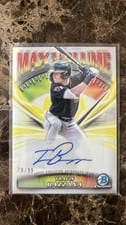 2025 Bowman Chrome Max Volume Autographs Travis Bazzana #MVA-TB card