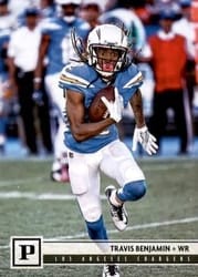 2018 Panini Base Set Travis Benjamin #168 card