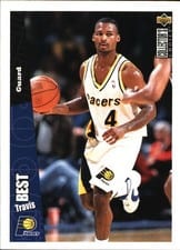 1996-97 Collector's Choice Base Set Travis Best #68 card