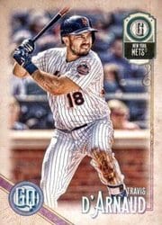 2018 Topps Gypsy Queen Base Set Travis d'Arnaud #186 card