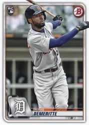 2020 Bowman Base Set Travis Demeritte #16 card