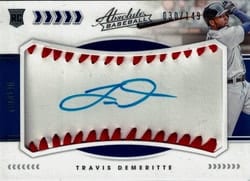 2020 Panini Absolute Base Set Travis Demeritte #164 card