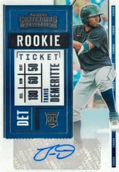 2020 Panini Contenders Base Set Travis Demeritte #160 card