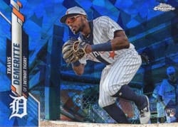 2020 Topps Chrome Sapphire Edition Base Set Travis Demeritte #57 card