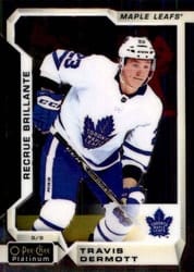 2018-19 O-Pee-Chee Platinum Base Set Travis Dermott #153 card
