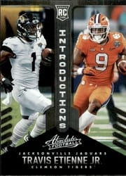 2021 Panini Absolute Introductions Travis Etienne Jr. #12 card