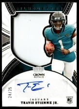 2021 Panini Chronicles Crown Royale Silhouette Autographs Travis Etienne Jr. #CRS-TET card