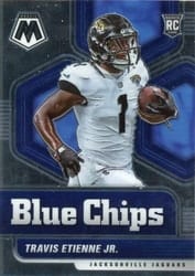 2021 Panini Mosaic Blue Chips Travis Etienne Jr. #13 card