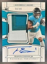 2021 Panini National Treasures Travis Etienne Jr #169 card