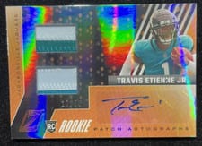 2021 Zenith Rookie Patch Autographs Copper Travis Etienne Jr #88 card