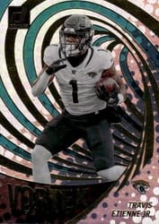 2023 Donruss Vortex Travis Etienne Jr. #VOR-15 card