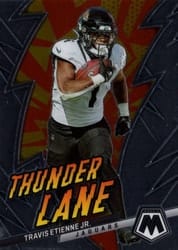 2023 Panini Mosaic Thunder Lane Travis Etienne Jr. #TL-TE card