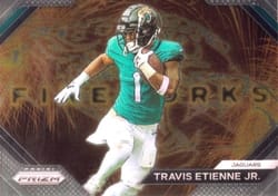 2023 Panini Prizm Fireworks Travis Etienne Jr. #18 card