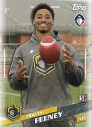 2019 Topps AAF Base Set Travis Feeney #118 card