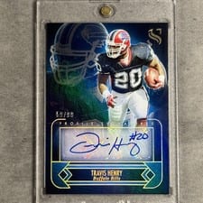 2025 Panini Silhouette Profile Signatures Travis Henry #25 card