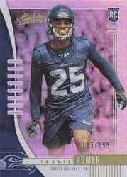 2019 Panini Absolute Base Set Travis Homer #187 card