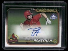 2024 Topps Pro Debut Autographs Travis Honeyman #PD-77 card
