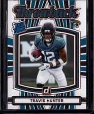 2025 Donruss Rated Rookie Throwback Travis Hunter #3 card