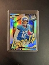 2025 Panini Mosaic Light It Up Mosaic Travis Hunter #15 card