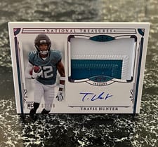 2025 Panini National Treasures Travis Hunter #156 card