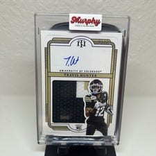 2025 Panini National Treasures Collegiate Rookie Signature Travis Hunter #25 card