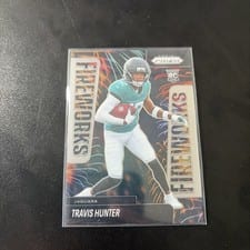 2025 Panini Prizm Fireworks Travis Hunter #13 card