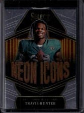 2025 Panini Select Neon Icons Travis Hunter #11 card