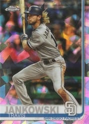 2019 Topps Chrome Sapphire Edition Base Set Travis Jankowski #581 card