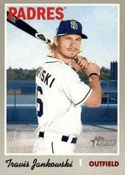 2019 Topps Heritage Base Set Travis Jankowski #234 card