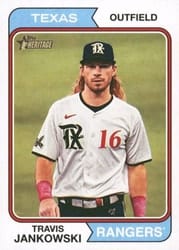 2023 Topps Heritage Base Set Travis Jankowski #678 card