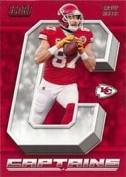 2018 Score Captains Travis Kelce #10 card