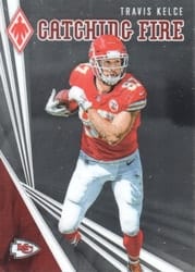 2019 Panini Phoenix Catching Fire Travis Kelce #15 card