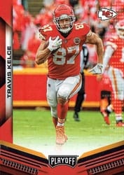 2019 Panini Playoff Base Set Travis Kelce #81 card