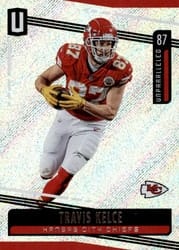 2019 Panini Unparalleled Base Set Travis Kelce #85 card