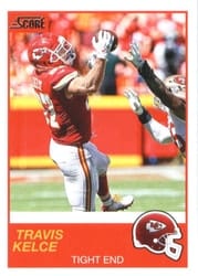 2019 Score Base Set Travis Kelce #2 card