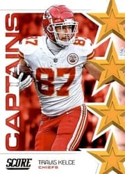 2019 Score Captains Travis Kelce #C-25 card