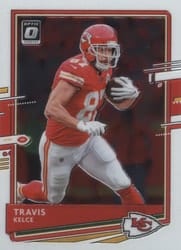 2020 Donruss Optic Base Set Travis Kelce #3 card