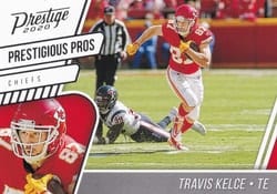 2020 Panini Prestige Prestigious Pros Travis Kelce #PP-TK card