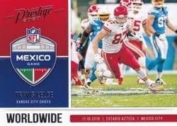2020 Panini Prestige Worldwide Travis Kelce #WW-TK card