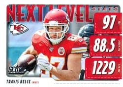 2020 Score Next Level Stats Travis Kelce #NLS-TK card