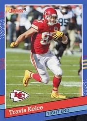 2021 Donruss Retro 1991 Travis Kelce #91-32 card