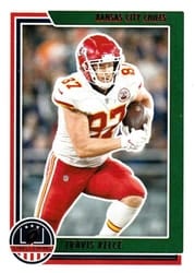 2021 Panini Chronicles Stars & Stripes Travis Kelce #STS-TKE card