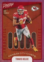 2021 Panini Prestige Franchise Favorites Travis Kelce #FF-2 card