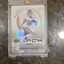 Travis Kelce 2022 Panini Black White Night card