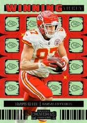 2022 Panini Contenders Winning Ticket Travis Kelce #WT-TKE card