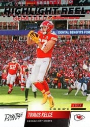 2022 Panini Prestige Highlight Reel Travis Kelce #HR-9 card