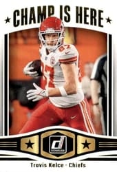 2023 Donruss Champ is Here Travis Kelce #CIH-4 card