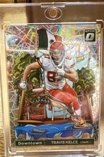 2023 Panini Donruss Optic International Downtown Travis Kelce #7 card